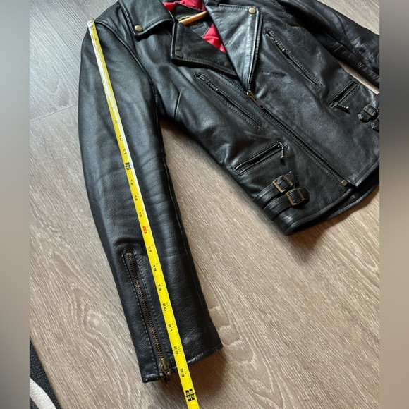 Straight to Hell Lady’s Defector Genuine Leather Jacket w/ Brass hardware Sz SM. - Picture 9 of 9